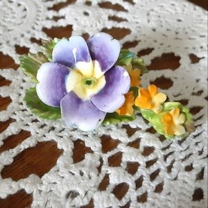 Dorothy Ann Vintage Bone China Brooch